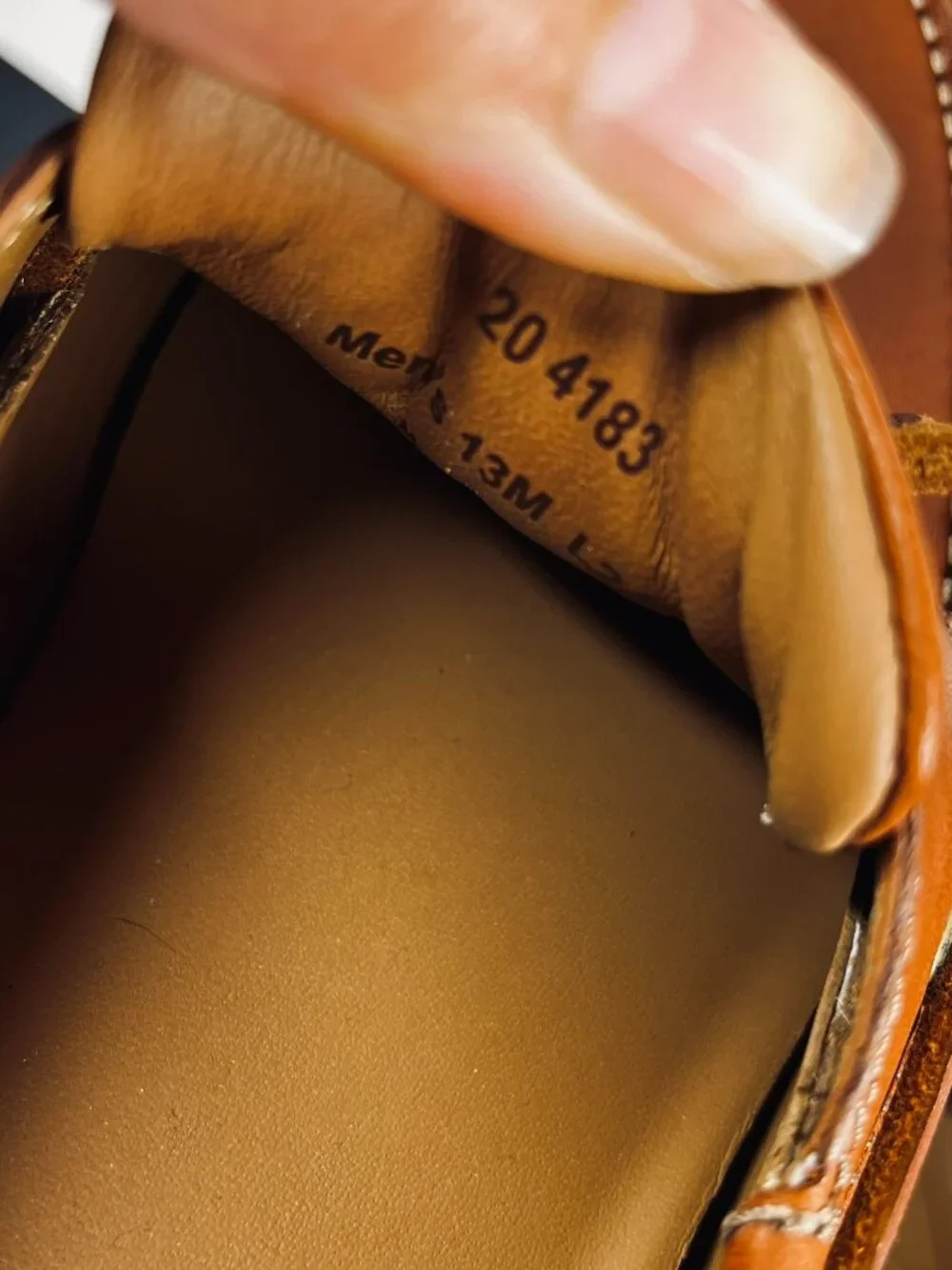 NWOB Johnston & Murphy Men's Tan Monaco 2-Eye Sheepskin Boat Shoe Size 13 M